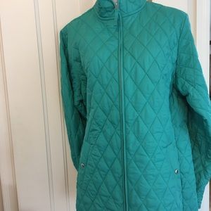 NWOT Lands’ End diamond quilted jacket
